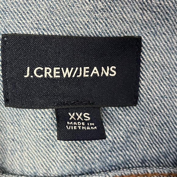 J Crew Classic Women’s Cotton Denim Jean Jacket Size XXS - Picture 3 of 7